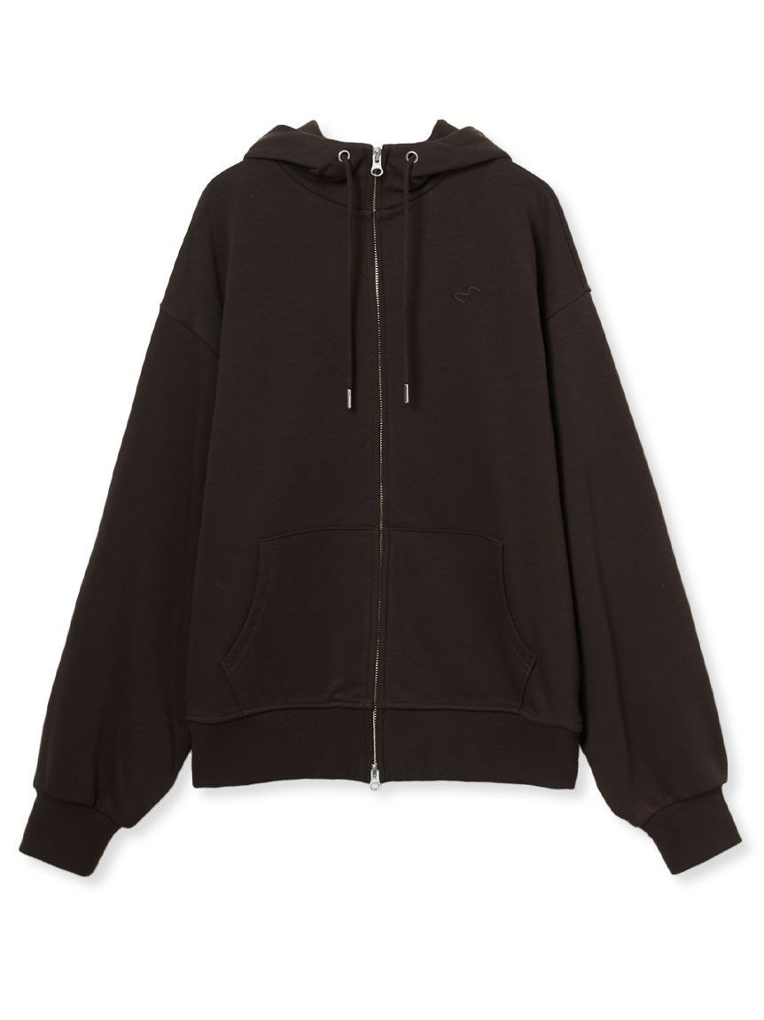 emmi atelier「【W&T】ジップアップフーディー/オーバーサイズ【セットアップ対応】」|パーカー|