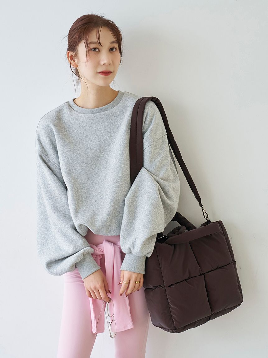 emmi atelier「【W&T】裏起毛バルーンスウェット/コンパクトサイズ【セットアップ対応】」|スウェット・ジャージ|