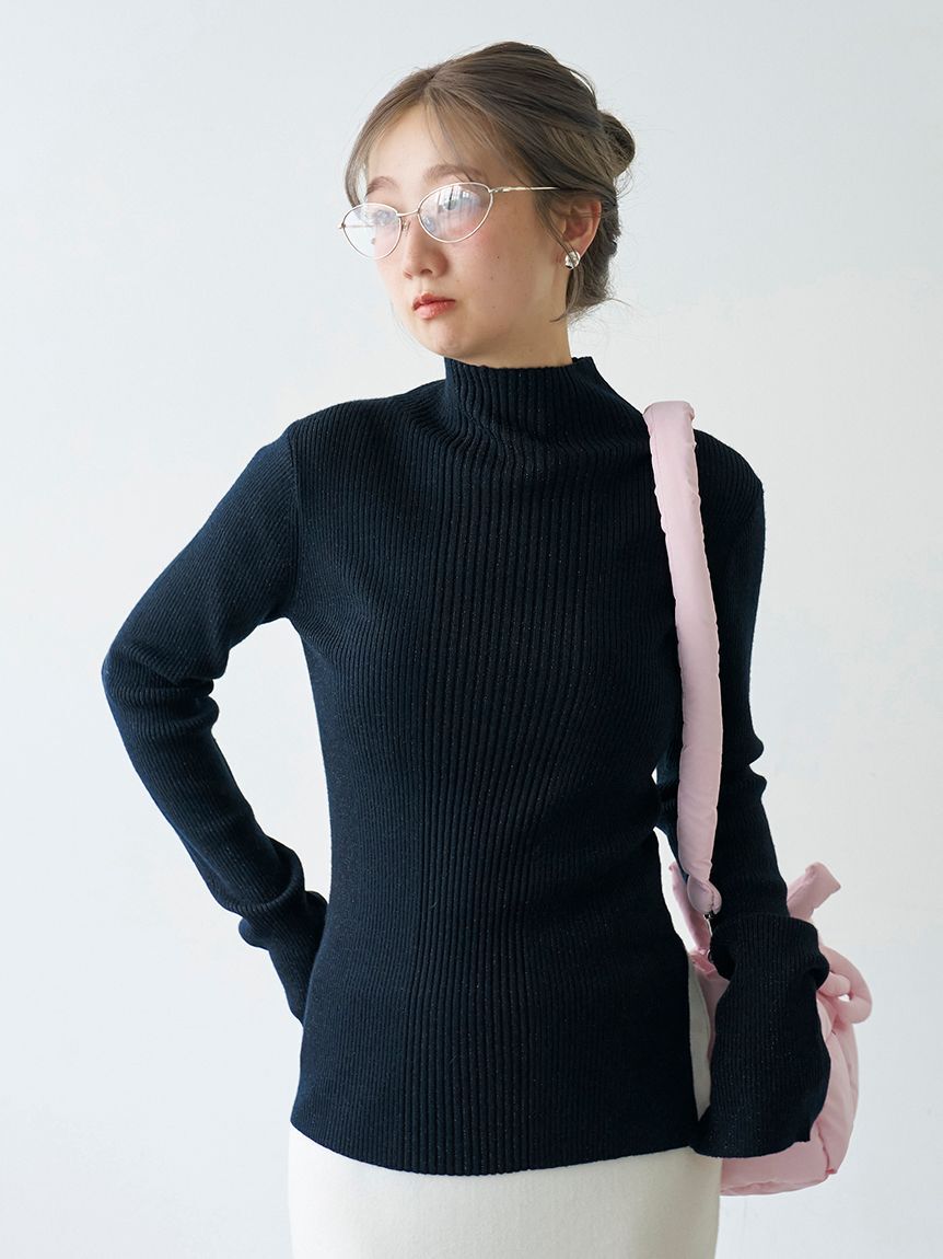 emmi atelier「ウールシルクニット」|ニット・セーター|NVY