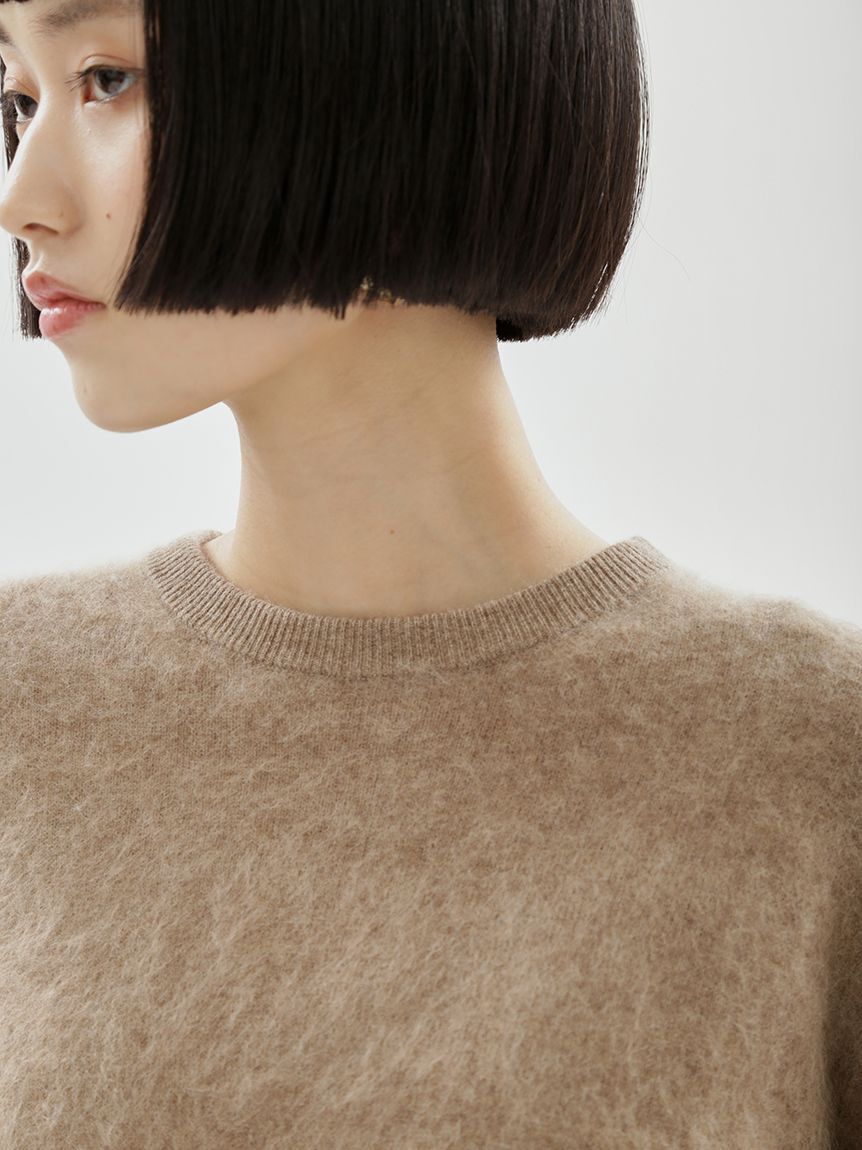 emmi atelier「ウール混ミンク加工ニット」|ニット・セーター|