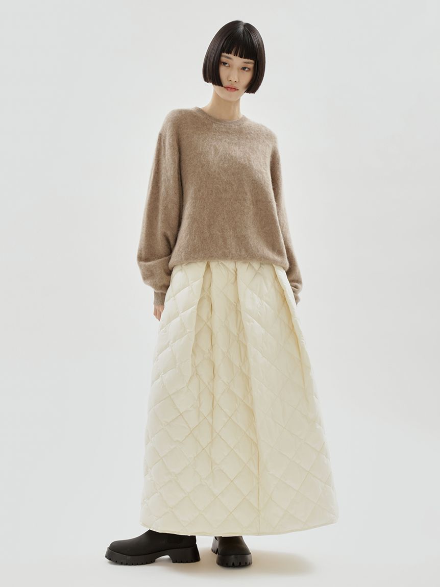 emmi atelier「ウール混ミンク加工ニット」|ニット・セーター|