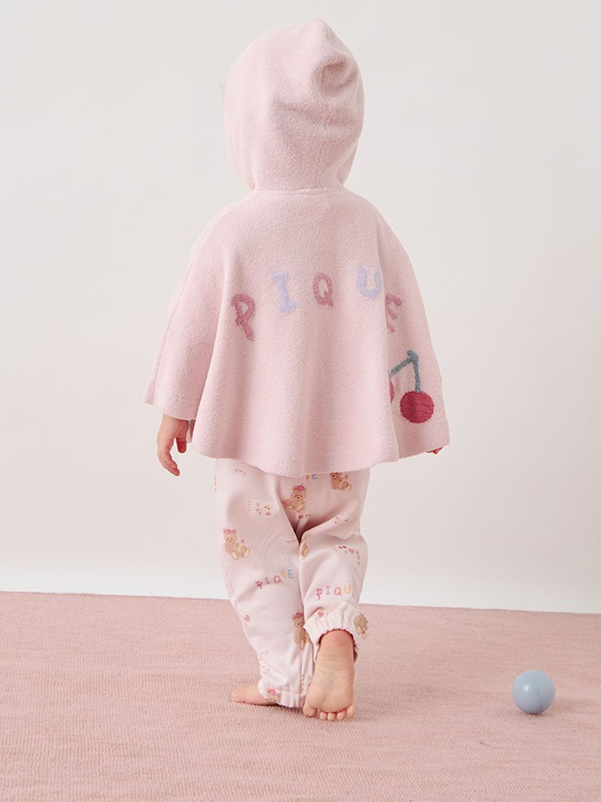 GELATO PIQUE KIDS & BABY「【ラッピング済み】【BABY】エアリーモコドローイングベアポンチョ&ベアラトルSET」|その他ベビー用品|