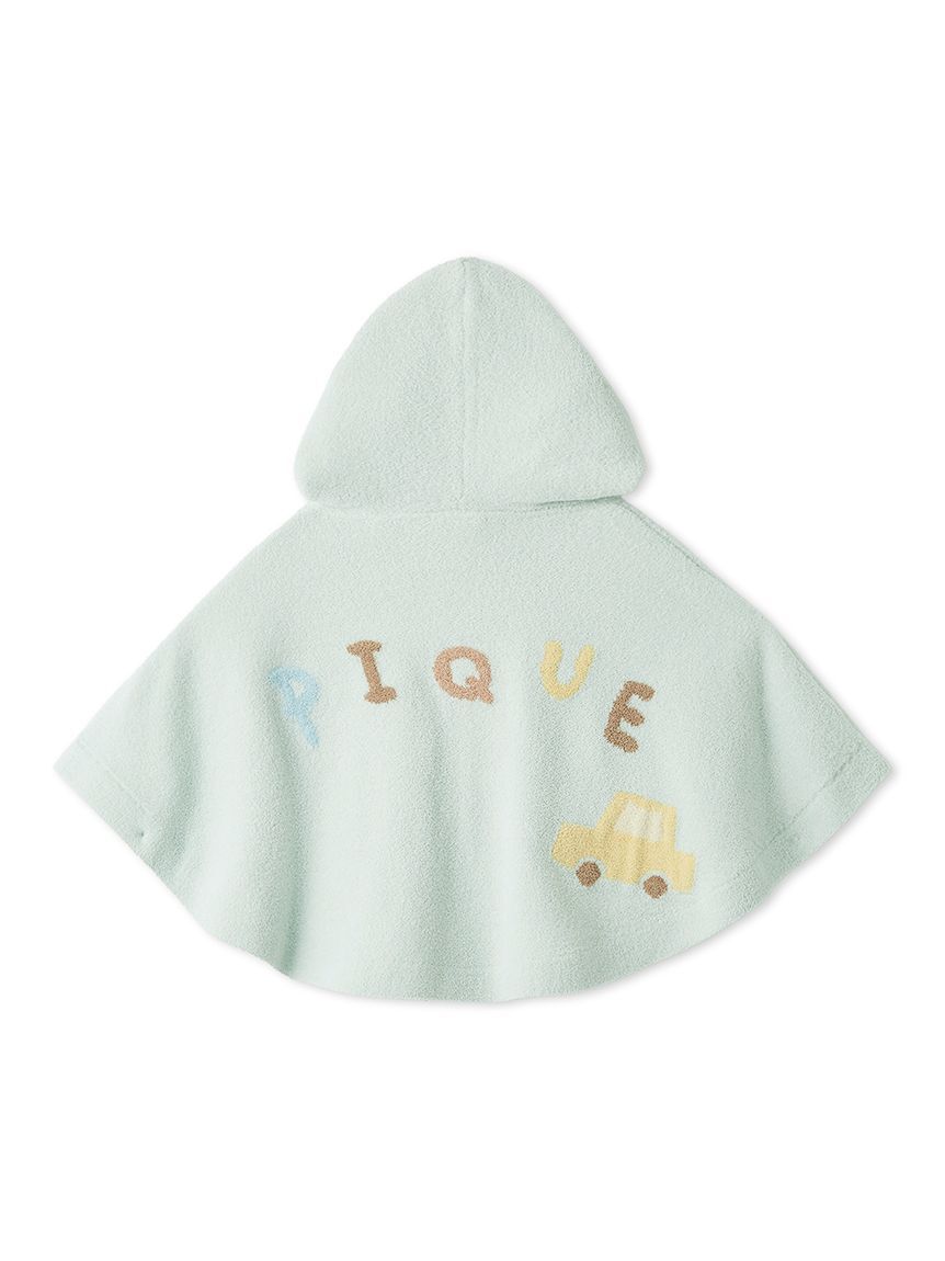 GELATO PIQUE KIDS & BABY「【ラッピング済み】【BABY】エアリーモコドローイングベアポンチョ&ベアラトルSET」|その他ベビー用品|