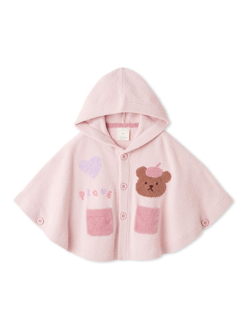 GELATO PIQUE KIDS & BABY「【ラッピング済み】【BABY】エアリーモコドローイングベアポンチョ&ベアラトルSET」|その他ベビー用品|