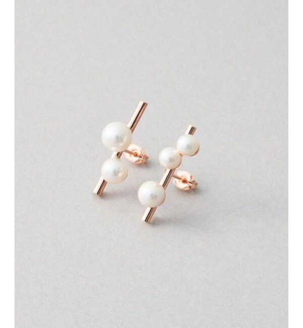 Jouete「ピアス カラーパール アシンメトリー」|ピアス|