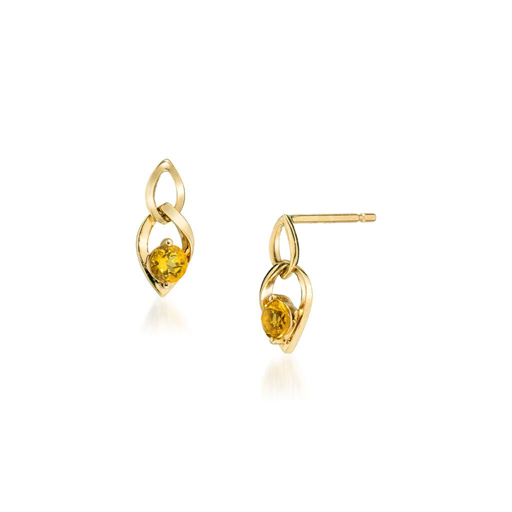 STAR JEWELRY「SUNLIT LEAVES」|ピアス|イエローゴールド
