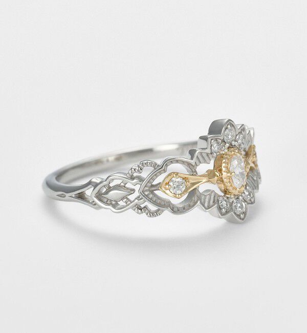 agete「《Limited Edition》K10／プラチナダイヤモンドリング（0.13ct）」|その他|