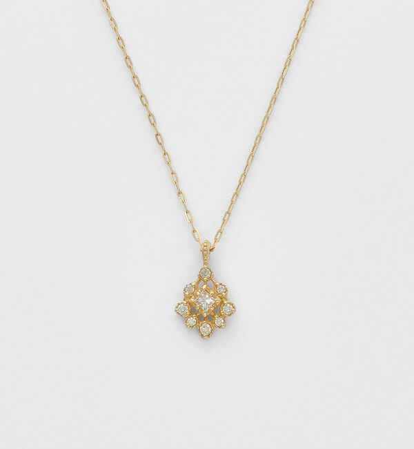 agete「《Limited Edition》K18ダイヤモンドネックレス（0.07ct）」|ネックレス|ホワイト
