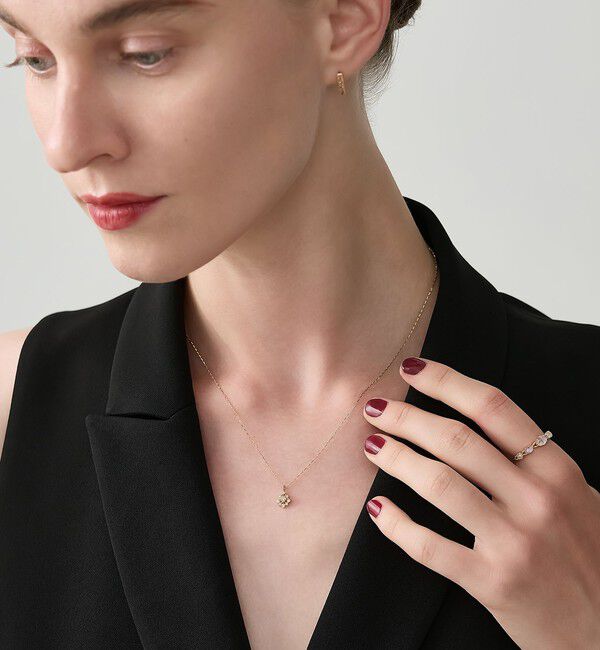 agete「《Limited Edition》K18ダイヤモンドネックレス（0.07ct）」|ネックレス|