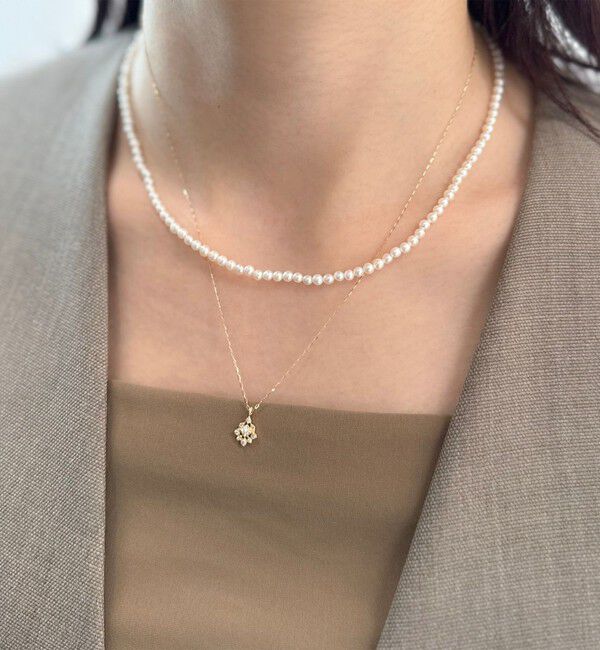 agete「《Limited Edition》K18ダイヤモンドネックレス（0.07ct）」|ネックレス|