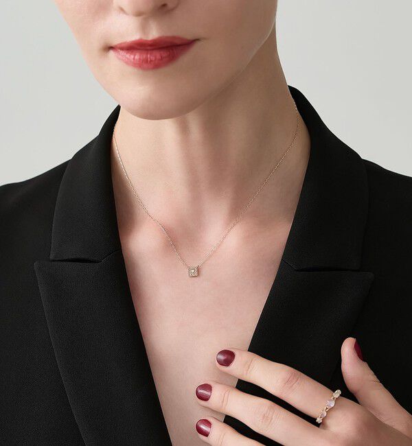 agete「《Limited Edition》K10ダイヤモンドネックレス（0.06ct）」|ネックレス|