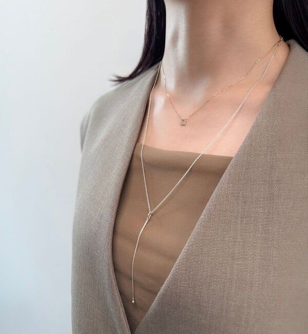 agete「《Limited Edition》K10ダイヤモンドネックレス（0.06ct）」|ネックレス|