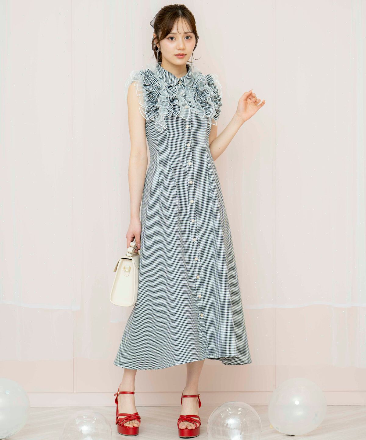 WILLSELECTION「チュールフリルワンピース」|ワンピース|