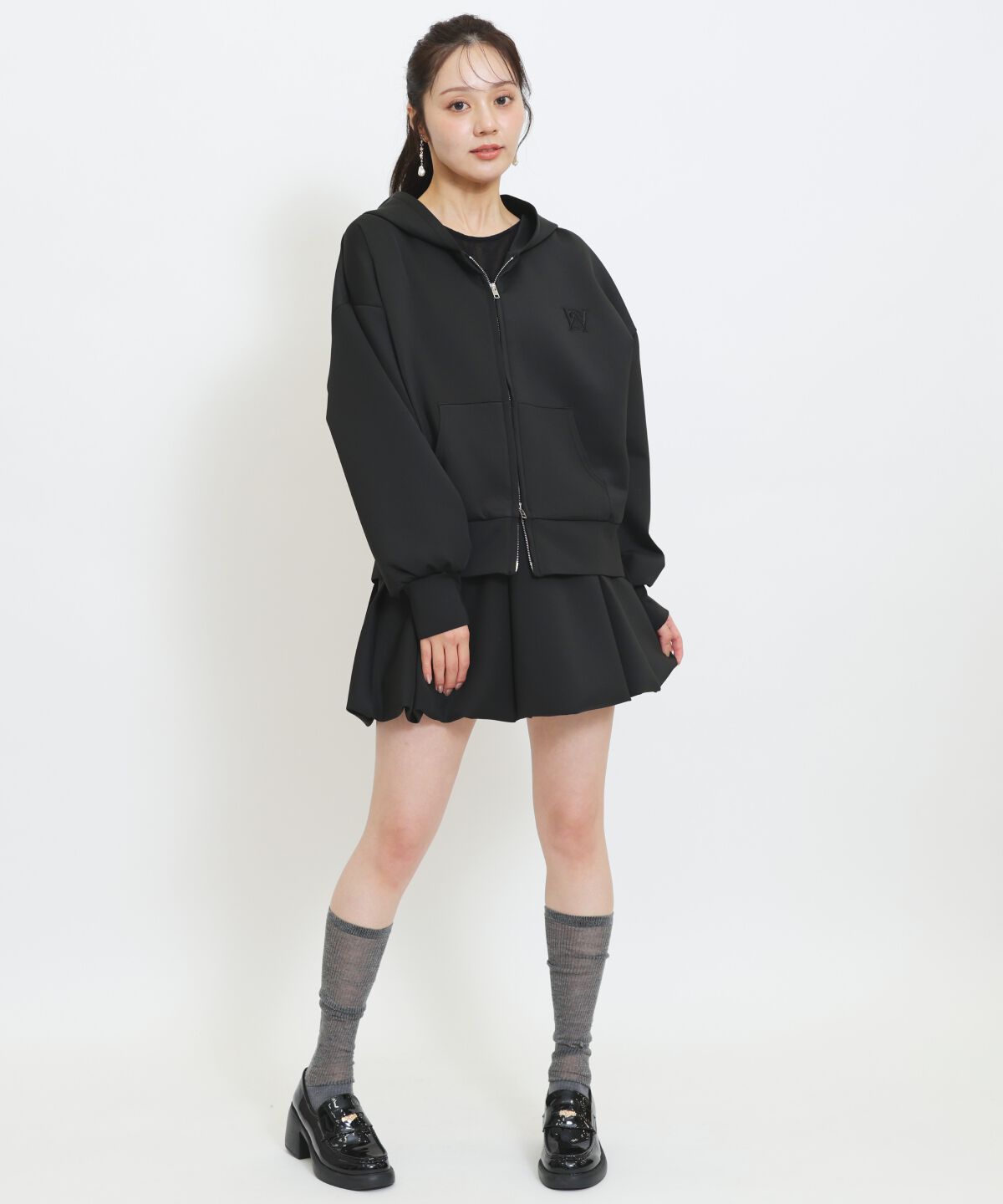 WILLSELECTION「ロゴ刺繍オーバーサイズフーディ」|パーカー|