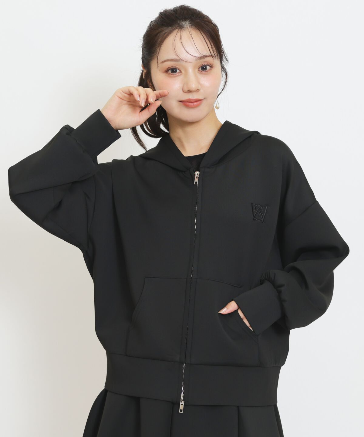 WILLSELECTION「ロゴ刺繍オーバーサイズフーディ」|パーカー|