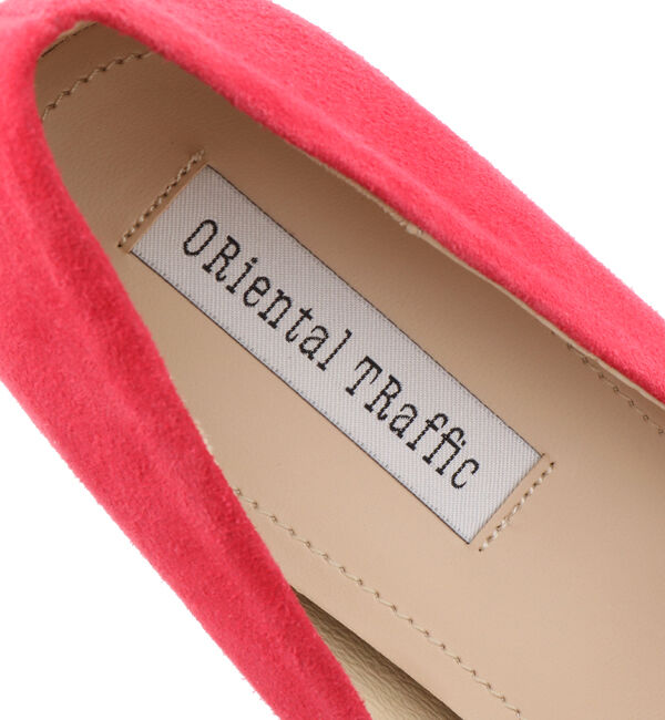 ORiental TRaffic「【アウトレット価格】本革スエードミドルヒールパンプス/R-6003」|パンプス|
