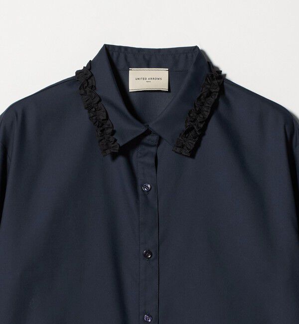 UNITED ARROWS「ミニフリルシャツ‐ウォッシャブル‐」|シャツ・ブラウス|