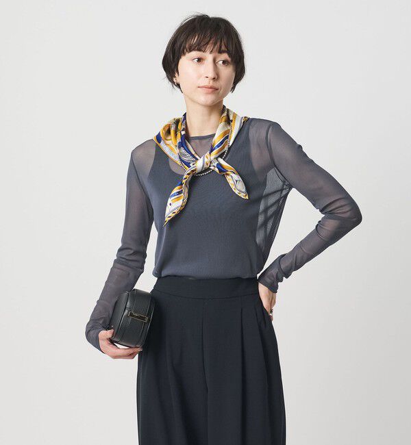 UNITED ARROWS「チュール ジャージー カットソー」|Tシャツ・カットソー|