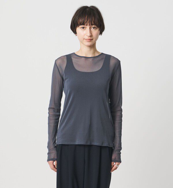 UNITED ARROWS「チュール ジャージー カットソー」|Tシャツ・カットソー|