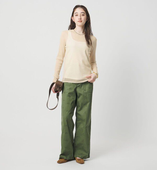 UNITED ARROWS「チュールジャージー グリッター カットソー」|Tシャツ・カットソー|
