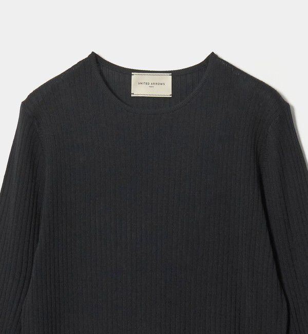 UNITED ARROWS「リブ クルーネック ニット」|ニット・セーター|