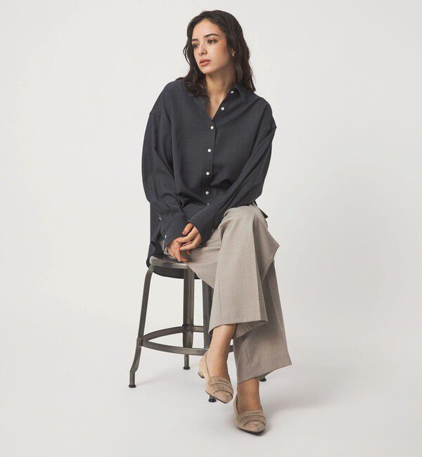 UNITED ARROWS green label relaxing「【WEB限定】ポインテッド キルト フラットシューズ（1.5cmヒール) -撥水-」|パンプス|