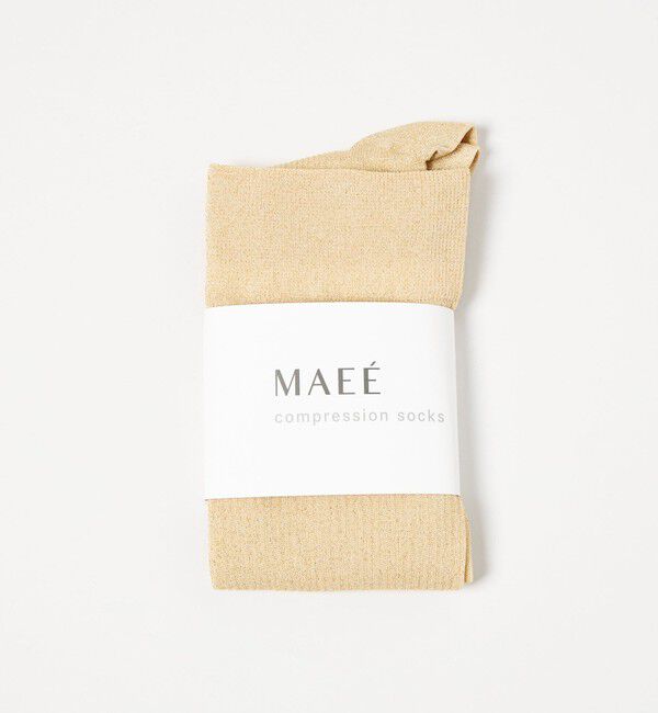 UNITED ARROWS green label relaxing「＜MAEE＞コンプレッション ソックス （グリッターリブ） / 着圧ソックス / 靴下」|ソックス|