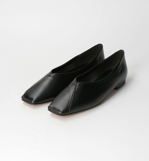 BEAUTY&YOUTH UNITED ARROWS「Vカットステッチ フラットシューズ」|バレエシューズ|