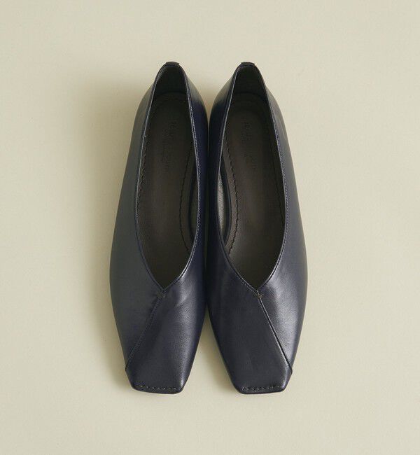 BEAUTY&YOUTH UNITED ARROWS「Vカットステッチ フラットシューズ」|バレエシューズ|