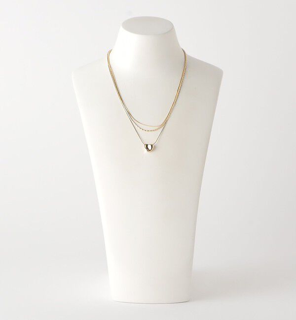 BEAUTY&YOUTH UNITED ARROWS「イビツ ハート 3連ネックレス」|ネックレス|