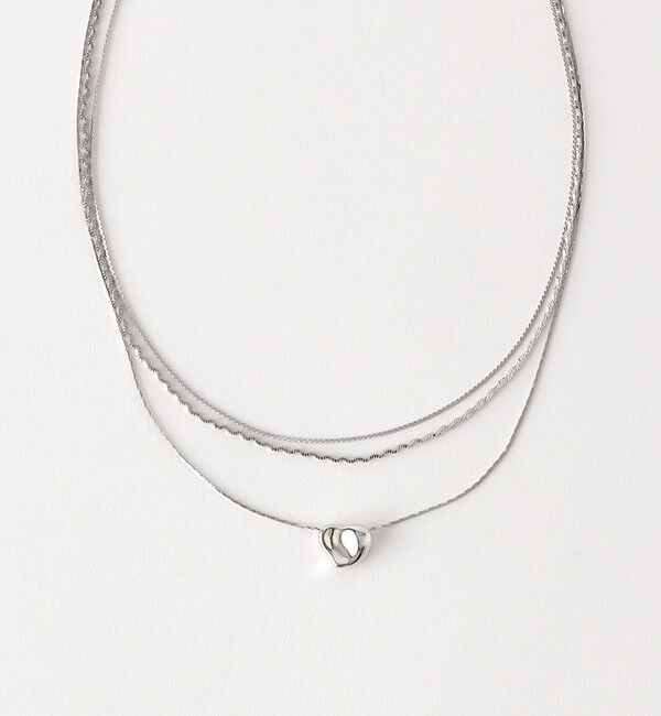 BEAUTY&YOUTH UNITED ARROWS「イビツ ハート 3連ネックレス」|ネックレス|