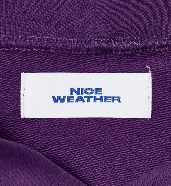 NICE WEATHER「＜NICE WEATHER＞NICE ロゴ フーディ」|スウェット・ジャージ|
