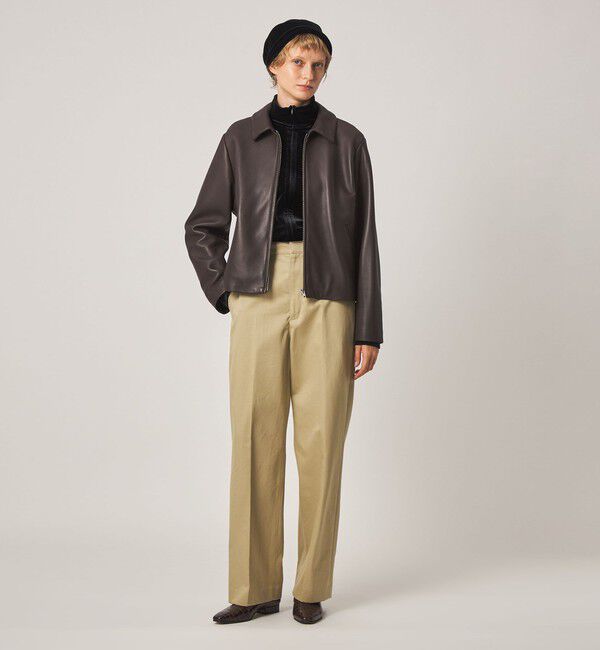 STEVEN ALAN「＜Steven Alan＞ベロア ジップ カーディガン」|カーディガン|
