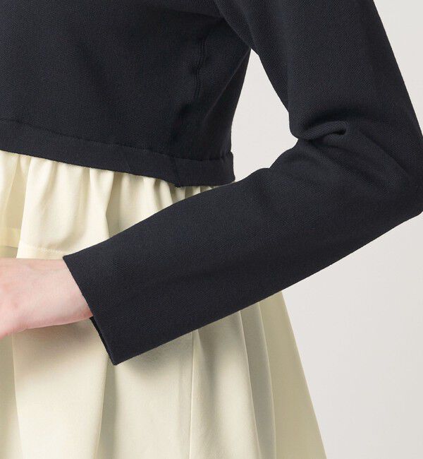 BEAUTY&YOUTH UNITED ARROWS「【WEB限定 Wardrobe DAILY MINIMAL】レイヤードフレアニットプルオーバー ウォッシャブル」|ニット・セーター|