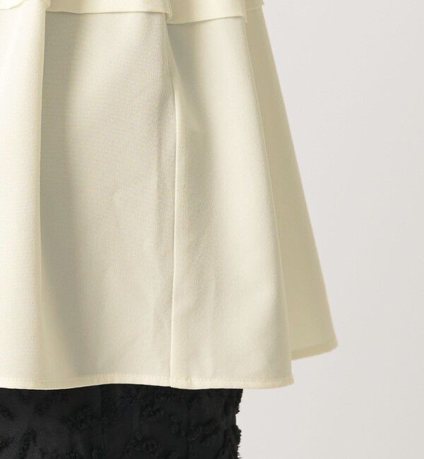 BEAUTY&YOUTH UNITED ARROWS「【WEB限定 Wardrobe DAILY MINIMAL】レイヤードフレアニットプルオーバー ウォッシャブル」|ニット・セーター|