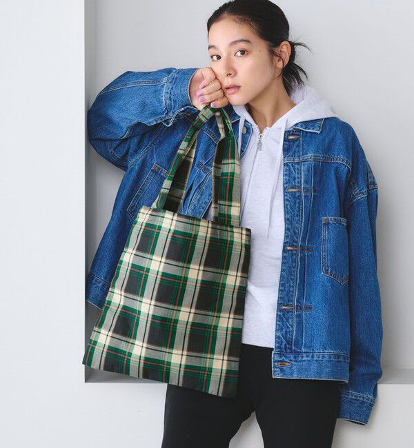 BEAUTY&YOUTH UNITED ARROWS「チェック パッカブル トートバッグ」|トートバッグ|