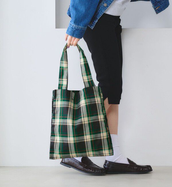 BEAUTY&YOUTH UNITED ARROWS「チェック パッカブル トートバッグ」|トートバッグ|