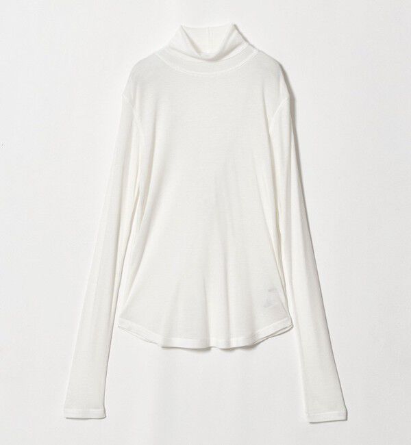 BEAUTY&YOUTH UNITED ARROWS「セルロースブレンド テレコ タートルネック カットソー」|Tシャツ・カットソー|OFF WHITE