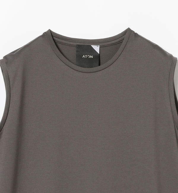 BEAMS SELECTION for WOMEN「ATON / スビン ノースリーブドレス」|ワンピース|