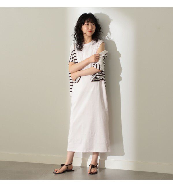 BEAMS SELECTION for WOMEN「ATON / スビン ノースリーブドレス」|ワンピース|