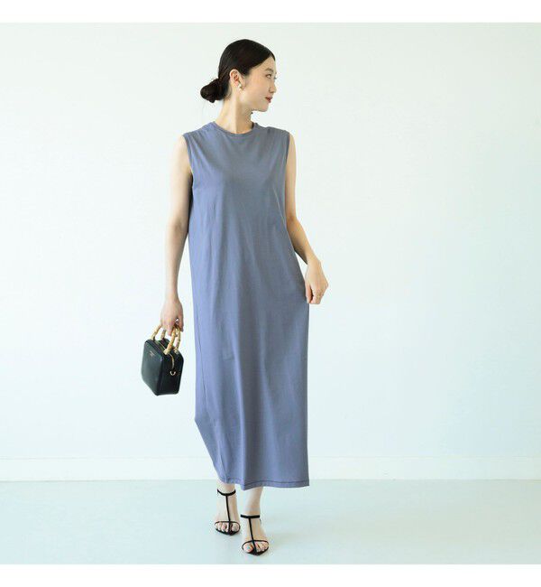 BEAMS SELECTION for WOMEN「ATON / スビン ノースリーブドレス」|ワンピース|