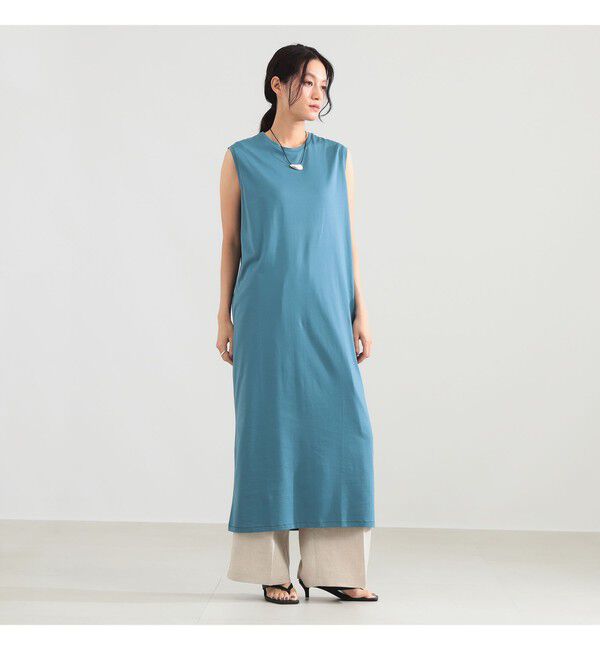 BEAMS SELECTION for WOMEN「ATON / スビン ノースリーブドレス」|ワンピース|