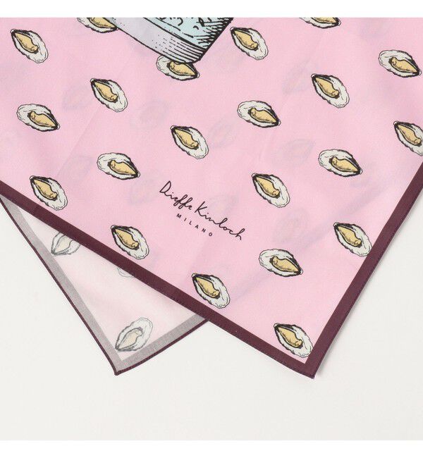 BEAMS SELECTION for WOMEN「Dieffe Kinloch / オイスター シャンパン ハンカチ」|ハンカチ|