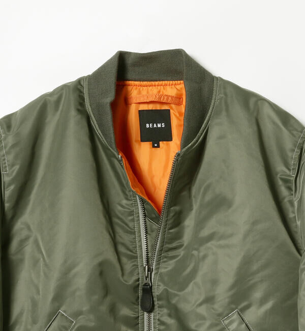 BEAMS「リラックスフィット THERMOLITE(R) MA-1 （撥水）」|ブルゾン・スタジャン|