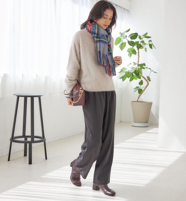 SHIPS for women「《一部予約》チェック カシミヤ ストール」|ストール|