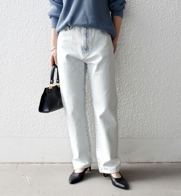 SHIPS any「ハイライズ デニムパンツ［SHIPS any DENIM］」|デニム|オフホワイト