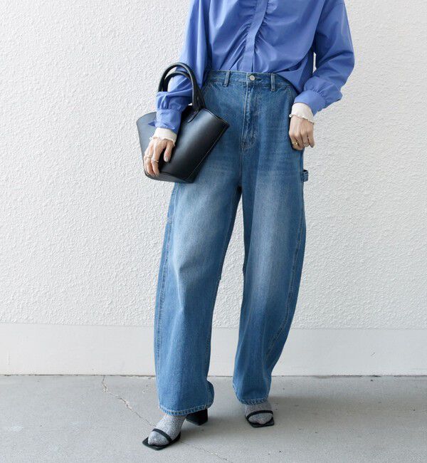 SHIPS any「〈洗濯機可能〉コクーンペインター デニムパンツ［SHIPS any DENIM］」|デニム|