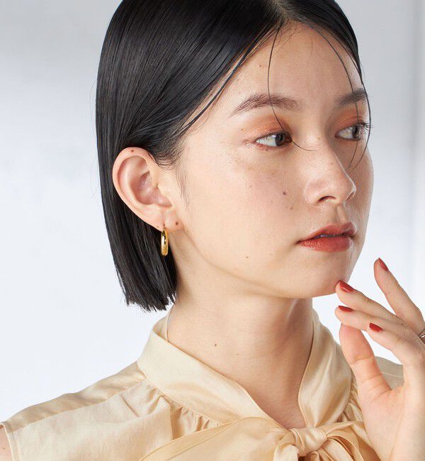 SHIPS for women「ステンレス フープ ピアス（S）」|ピアス|