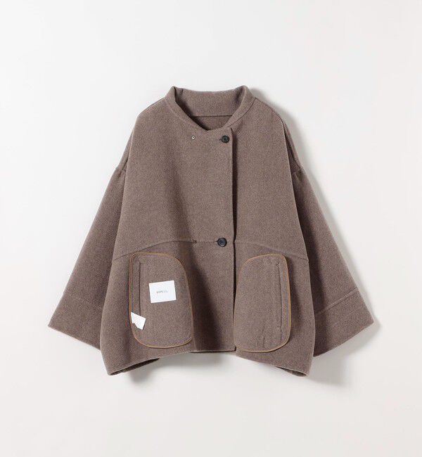 SHIPS any「【WEB限定】リバー スタンドカラー ポンチョ ショート コート」|その他|