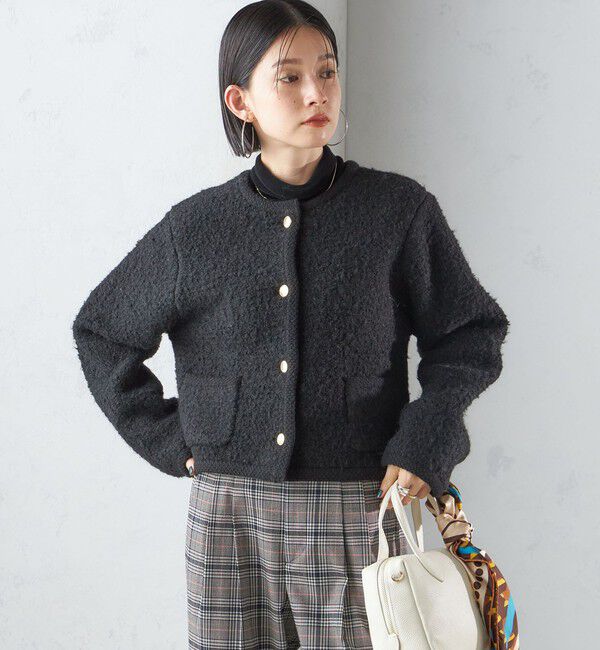 SHIPS for women「〈手洗い可能〉メタル釦 パイル ジャケット」|その他|